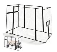 Housse de pluie pour chariot d'extérieur : housse de pluie universelle pour carte, housse de pluie transparente avec fermeture écl