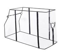 Housse de pluie pour chariot, housse de chariot pliable en PVC imperméable, fixation d'auvent coupe-vent avec fermeture éclair pour poussette//, camping pique-nique jardin pluie, auvent