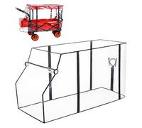 Housse De Pluie pour Chariot, Housse De Pluie Universelle, Protection Contre La Pluie, 115 X 51 X 75 Cm 【Chariot Non Inclus】 pour Promenade Plage Jardin Et Extérieur, Transparente