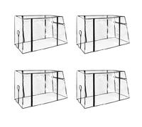 Housse de Pluie Pour Charrette à Bras Housse de Pluie Universelle, Housse de pluie Chariot à Tirer Protection Contre la Pluie Pour Chariot Recyclable Pliable Transparente