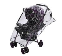 Housse de pluie pour poussette, 1 pièce en PVC transparent, universelle, imperméable, coupe-vent, protection contre les intempéries, la poussière, le vent, accessoire de landau pour poussettes