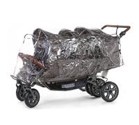 Housse de pluie pour poussette sixseater gris TU