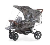 Housse de pluie pour poussette triplet gris TU