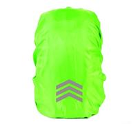 Housse de pluie pour sac à dos d'extérieur en polyester avec éléments réfléchissants pour rouler en toute sécurité dans l'obscurité ou la tombée de la nuit (L Vert)