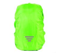 Housse de pluie pour sac à dos d'extérieur en polyester avec éléments réfléchissants pour rouler en toute sécurité dans l'obscurité ou la tombée de la nuit (S, vert B)