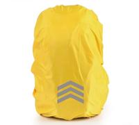 Housse de pluie pour sac à dos d'extérieur en polyester avec éléments réfléchissants pour rouler en toute sécurité dans l'obscurité ou la tombée de la nuit (XL, jaune)