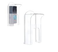 Housse de pluie pour sonnette de porte compatible avec Ring Battery Video Doorbell Plus 1ère 2e génération/Blink/Eufy, anti-reflets, bouclier contre les intempéries, coque de protection transparente