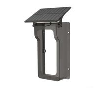 Housse de pluie pour sonnette de porte - Coque de chargement à énergie solaire pour sonnette sans fil - Options claires et noires - S'adapte à la plupart des modèles standard (noir transparent)