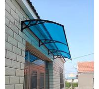 Housse de pluie transparente en polycarbonate - Coupe-vent, silencieuse, facile à assembler pour porte d'entrée, terrasse et protection de fenêtre