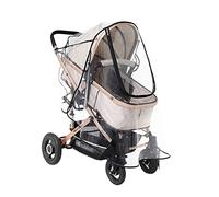 Housse de pluie transparente pour poussette, parapluie d'hiver pour voyage, marche, jogging, voyage de bébé