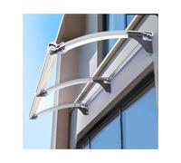 Housse de pluie transparente pour terrasse : auvent sans entretien pour porte d'entrée et porche, solution pare-soleil extérieure, auvent imperméable pour la protection de la terrasse
