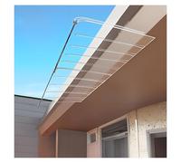 Housse de pluie transparente résistante aux UV pour fenêtres et portes - Auvent en polycarbonate - Pas de supports nécessaires (35 x 190 cm)
