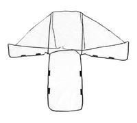 Housse De Pluie Universelle Pour Poussette Double - Eva Durable, Transparente, Protection Complète Contre La Pluie, Le Vent Et La Neige, Compatible Avec La Plupart Des Poussettes