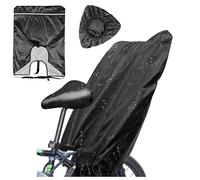 Housse de pluie universelle pour siège de vélo pour enfants, housse imperméable avec bandes réfléchissantes, protection de selle pratique et imperméable pour tous les sièges arrière