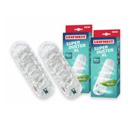 Housse de plumeau Leifheit 41256, housse de rechange en microfibres 360° lavable pour Superduster XL, solution écologique, lot de 2