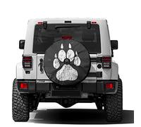 Housse de pneu de secours avec trou de caméra de recul - Étanche à la poussière et aux UV - Ajustement universel pour Jeep, remorque, VUS, camion de 35,6 cm, 38,1 cm, 40,6 cm, 43,2 cm