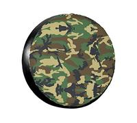 Housse de pneu de secours imperméable à motif camouflage militaire, pour SUV, camion, remorque, camping-car, protections de roue
