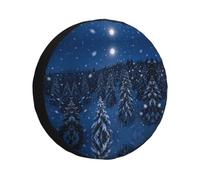 Housse de pneu de secours imperméable pour l'hiver - Pin neige - 43,2 cm