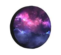 Housse de pneu de secours Magic Galaxy Sky Violet - Résistante aux intempéries - Protection solaire - Ajustement universel - Pour camping-car, VUS, camion, camping-car, remorques de voyage