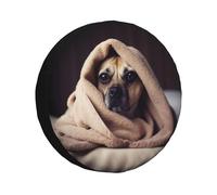 Housse de pneu de secours pour chien dans une couverture imperméable et anti-poussière pour roue de voiture portable - Ajustement universel pour VR SUV