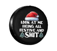 Housse De Pneu De Secours Regarde-Moi, Je suis Tout Festif Et Tout Ça. Universel Housse De Pneu Anti-Poussière Imprimé Couvre-Roues, pour Camion, De Nombreux Véhicules, Les Pneus, 16in