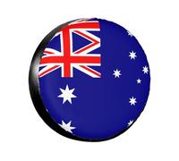 Housse de pneu drapeau australien de 35,6 à 43,2 cm de diamètre pour remorque, voiture, camion, PVC, étanche, protection anti-poussière