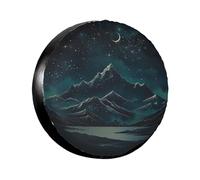 Housse De Pneu Entre Les Montagnes Et Les Étoiles Protections De Pneus De Roue Universelles Housse De Roue De Secours Poussière Couverture De Pneu pour Camping-Car SUV 17 inch