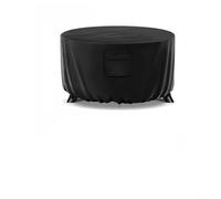 Housse de poêle à feu ronde de 91,4 cm en tissu Oxford 210D imperméable avec cordon de serrage et sangles de serrage, protection coupe-vent pour extérieur, terrasse, jardin (420D)
