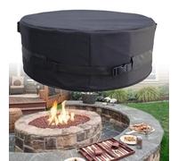 Housse de poêle ronde au design élégant fabriquée à partir de tissu Oxford 600D offrant une excellente protection (142 x 20 cm)