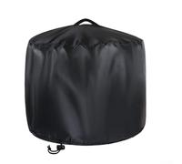Housse de poêle ronde noire en fibre de polyester imperméable avec design résistant à la poussière et aux rayures, facile à transporter et à nettoyer, disponible en trois tailles pour jardin extérieur