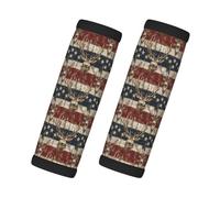 Housse de poignée de bagage à motif de cerf en bois américain pour valise, étiquettes d'identification pour valises