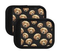 Housse de poignée de bagage avec imprimé chiens mignons pour voyage, 15 x 10,9 cm, Imprimé chiens mignons, one sizex2