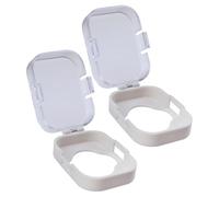 Housse de poignée de porte à l'épreuve des - Couvercle de poignée de porte à l'épreuve des bébés, verrous réutilisables pour armoire, trou de serrure, toilettes, appartement, tiroirs