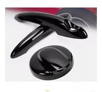 Housse de poignée de porte de voiture et bouchon de réservoir pour Mini Cooper S R56 R55 R58 R59, protecteur de bol de porte en fibre de carbone avec finition noire brillante, ensemble d'accessoires