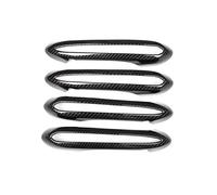 Housse de poignée de porte extérieure de voiture en fibre de carbone compatible avec B&MW Série 5 G30 2017 2018 ABS de rechange