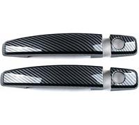 Housse de poignée de porte extérieure de voiture, remplacement pour Buick Lacrosse 2009-2016, accessoire de rechange pour poignée de porte latérale (motif 2 portes en fibre de carbone)