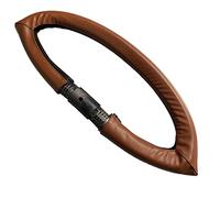 Housse de poignée de poussette en cuir synthétique compatible avec poussette Stokke Xplory V4/V5, manchon de poignée de landau amovible avec fermeture éclair, hydrofuge (marron)
