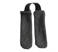 Housse de poignée de rameur compatible avec Concept 2s, Hydrow, - Manchon en coton tricoté respirant pour équipement de fitness, antidérapant et lavable, noir