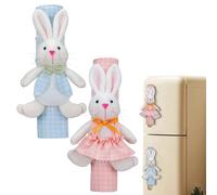 Housse de poignée de réfrigérateur - Accessoires de congélation lapin de Pâques, housse de protection pour lave-vaisselle, armoire, congélateur, propriétaires, locataires, cuisine, appartement, bureau