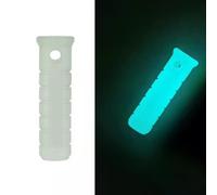 Housse de poignée lumineuse pour canne de plongée | Poignée phosphorescente pour pointeur de plongée de 8 mm | Poignées en plastique antidérapantes avec trou de lanière pour la plongée de nuit et