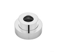 Housse de pommeau de douche avec hauteur réglable jusqu'à 23 mm pour une meilleure compatibilité et une intégration fluide dans les installations de salle de bain modernes (argent)