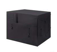 Housse de pompe à chaleur 600D résistante aux intempéries pour chauffage extérieur - Boîtier noir très résistant 101,6 x 86,4 x 78,7 cm