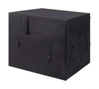 Housse de pompe à chaleur de piscine en tissu Oxford 210D imperméable et résistant aux intempéries, cordons de serrage réglables, aérations supérieures respirantes, 100 x 85 x 77 cm pour rangement en