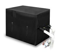 Housse de Pompe à Chaleur en Tissu Oxford 600D - Imperméable, résistante aux UV et à la poussière pour Pompes à Chaleur de Piscine (99 x 86 x 78 cm (L x l x H), Noir)