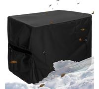 Housse de Pompe à Chaleur - Protection Imperméable pour Unité Extérieure de Climatisation et Équipement de Piscine | Tissu Oxford Isolé avec 8 Cordons de Serrage, Modèle Hiver Réglable