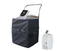 Housse de pompe de baignoire pour équipement de spa avec tissu Oxford imperméable, boucles latérales réglables et accès à fermeture éclair pour protéger contre le soleil, la neige et la poussière