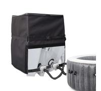 Housse de pompe de bain imperméable avec fermeture éclair pour équipement de spa, protection contre les intempéries avec boucles réglables pour sécuriser et protéger de la pluie, de la neige, du vent