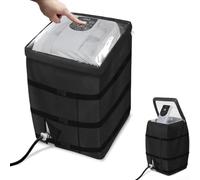 Housse de pompe de chauffage de spa en matériau robuste résistant aux intempéries avec fermeture éclair pour l'accès à la pompe anti-poussière pour pompe de jardin et spa 42 x 37 x 53 cm