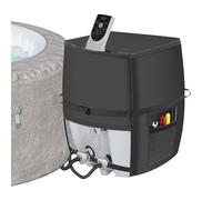 Housse de Pompe de Chauffage pour Spa et Spa - Bouclier d'équipement Durable résistant aux intempéries, Tissu d'isolation Thermique, système d'ajustement sécurisé avec accès à l'ouverture |