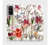 Housse de portable avec rabat pour Galaxy S20 FE, Mobiwear Book, bouquet de fleurs